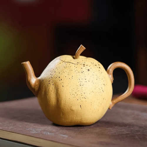 【classic】Pear shaped handmade purple clay teapot